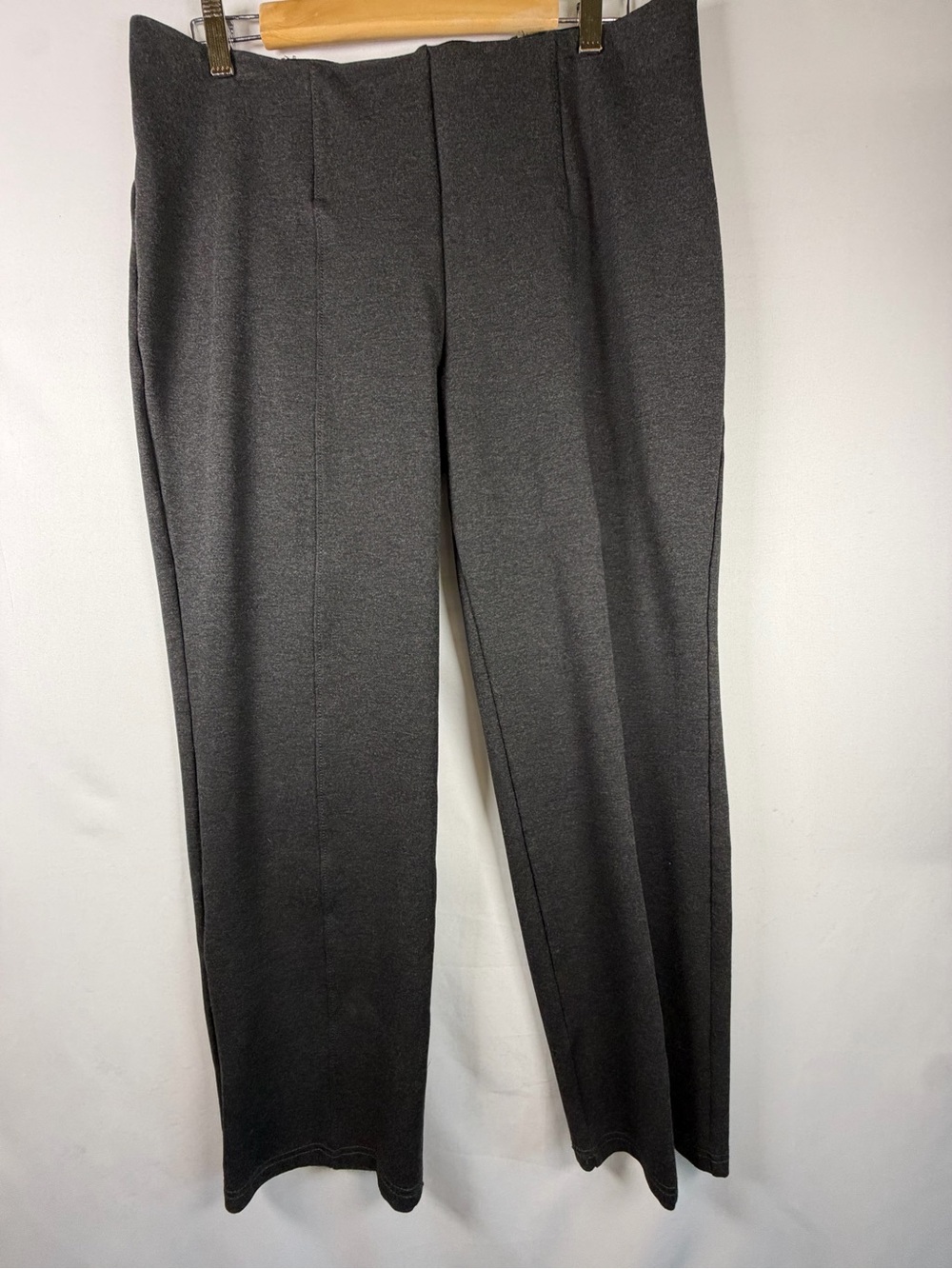 NYGÅRD Luxe Slims Charcoal Gray Pull-On Straight Leg Pants L 14-16
